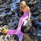 Shimmertail Mermaid Swim Tail & Fin - Purple Island Orchid (choose your size)
