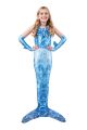 Shimmertail Mermaid Swim Tail & Fin - Shimmering Ice  (choose your size)