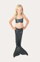 Hand-Made Mermaid Swimsuit Tail and Top - Barracuda Black