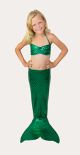 Hand-Made Mermaid Swimsuit Tail and Top - Sparkling Moss Scale