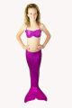 Hand-Made Mermaid Swimsuit Tail and Top - Pink Strawberry Guava Scale (choose your size)
