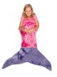 Mermaid Fleece Blanket - Pink Tie Dye and Purple