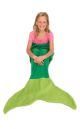 Mermaid Fleece Blanket - Dark Green and Light Green